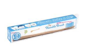 Детска бамбукова четка за зъби Humble Brush - синя