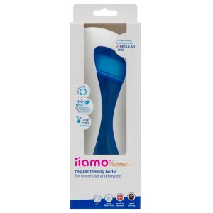 Класическа бебешка бутилка iiamo home +Накрайник за пиене iiamo drink