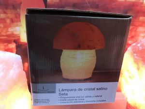 Лампа - Гъба от Хималайска сол   