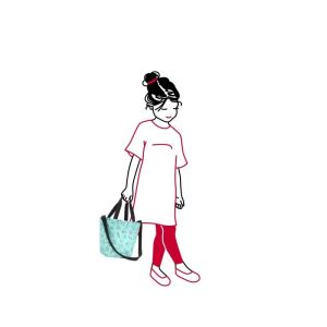 Reisenthel – Детска чанта с дръжки и презрамка - Кучета и котки - Мента
