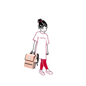 Детска раница  "Кучета и котки''  Розова Reisenthel 5 л. 
