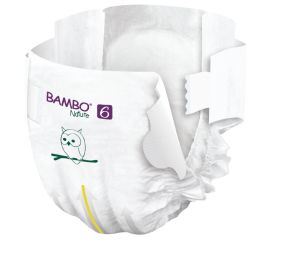 Еко пелени за еднократна употреба Bambo Nature, размер 6, XXL, 16+кг., 20 броя, хартиена опаковка 