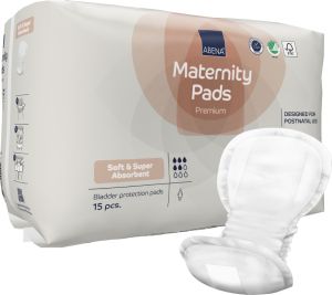 Дамски еко превръзки за родилки Abena Premium, Super, 15 броя 
