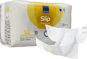 Еко пелени, памперси за инконтиненция и нощно напикаване Abena Slip Premium, размер S2,  ханш 60-85см., 28 броя, 1800 мл., 7 капки 