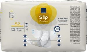 Еко пелени, памперси за инконтиненция и нощно напикаване Abena Slip Premium, размер S2,  ханш 60-85см., 28 броя, 1800 мл., 7 капки  