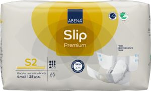 Еко пелени, памперси за инконтиненция и нощно напикаване Abena Slip Premium, размер S2,  ханш 60-85см., 28 броя, 1800 мл., 7 капки 