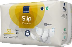 Еко пелени, памперси за инконтиненция и нощно напикаване Abena Slip Premium, размер S2,  ханш 60-85см., 28 броя, 1800 мл., 7 капки 