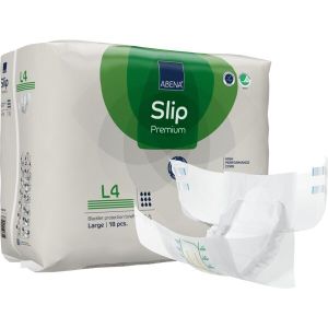 Еко пелени, памперси за инконтиненция и нощно напикаване Abena Slip Premium, размер L4,  ханш 100-150см., 18 броя, 4000 мл., 9 капки 