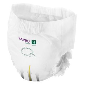 Еко пелени, тип гащи, Bambo Nature Pants, размер 4, L, 7-12кг., 20 броя, хартиена опаковка 