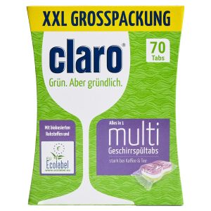 Мултифункционални таблетки за миялна машина, Claro, 70 бр