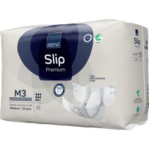 Еко пелени, памперси за инконтиненция и нощно напикаване Abena Slip Premium, размер M3, ханш 70-110 см., 23 броя, 3100 мл., 8 капки 