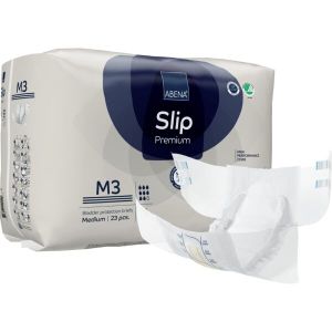 Еко пелени, памперси за инконтиненция и нощно напикаване Abena Slip Premium, размер M3, ханш 70-110 см., 23 броя, 3100 мл., 8 капки 
