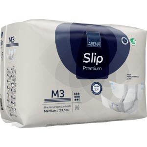 Еко пелени, памперси за инконтиненция и нощно напикаване Abena Slip Premium, размер M3, ханш 70-110 см., 23 броя, 3100 мл., 8 капки 