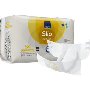 Еко пелени, памперси за инконтиненция и нощно напикаване Abena Slip Premium, размер S4,  ханш 60-85см., 25 броя, 2200 мл., 9 капки 