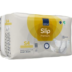Еко пелени, памперси за инконтиненция и нощно напикаване Abena Slip Premium, размер S4,  ханш 60-85см., 25 броя, 2200 мл., 9 капки 