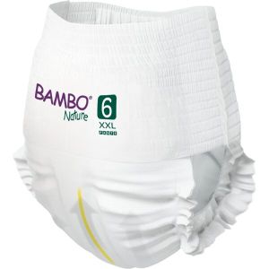 Еко пелени, тип гащи, Bambo Nature Pants, размер 6, XXL, 15+ кг., 18 броя, хартиена опаковка 