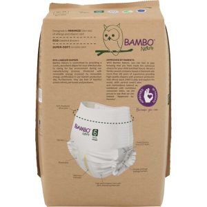Еко пелени, тип гащи, Bambo Nature Pants, размер 6, XXL, 15+ кг., 18 броя, хартиена опаковка 