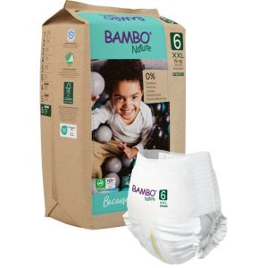 Еко пелени, тип гащи, Bambo Nature Pants, размер 6, XXL, 15+ кг., 18 броя, хартиена опаковка 