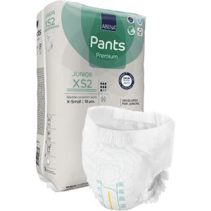 Еко пелени, тип гащи за деца и юноши Abena Pants Junior Premium, XS2, 6-12 год., ханш 50-75 см., 18 броя, 1500 мл., 7 капки 