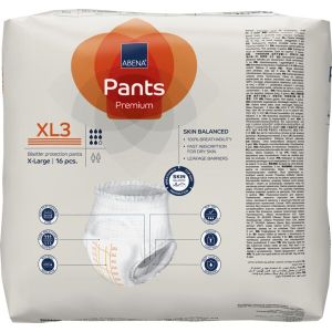 Гащи за възрастни за инконтиненция Abena Pants XL3 Premium, ханш 130-170см., 16 бр., 2600 мл., 8 капки 